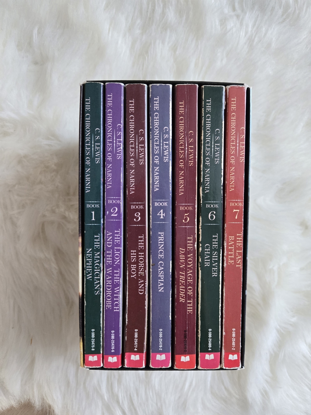 The Chronicles of Narnia 7-Book Box Set - Multicolor Spines